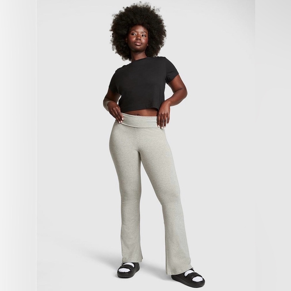 PINK Victoria's Secret  Gray Flare Pants